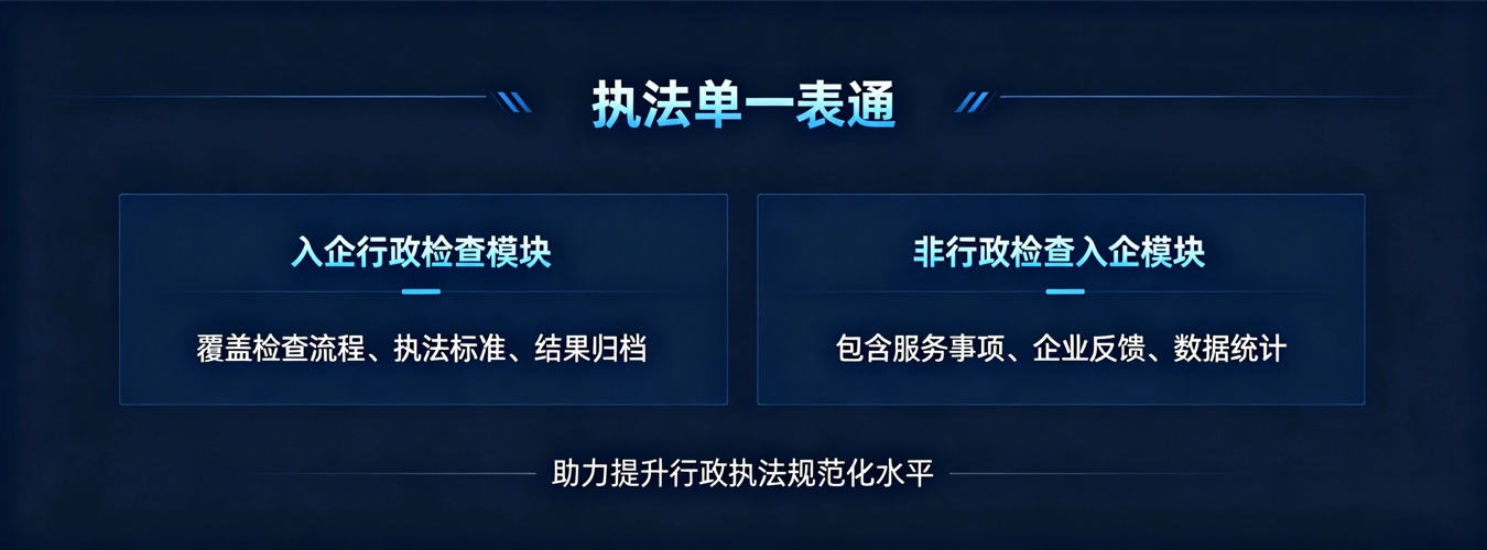 郑州市某委办局-执法单一表通